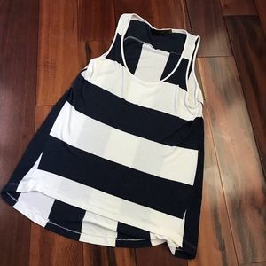 The Limited Blue & Off-white Tank